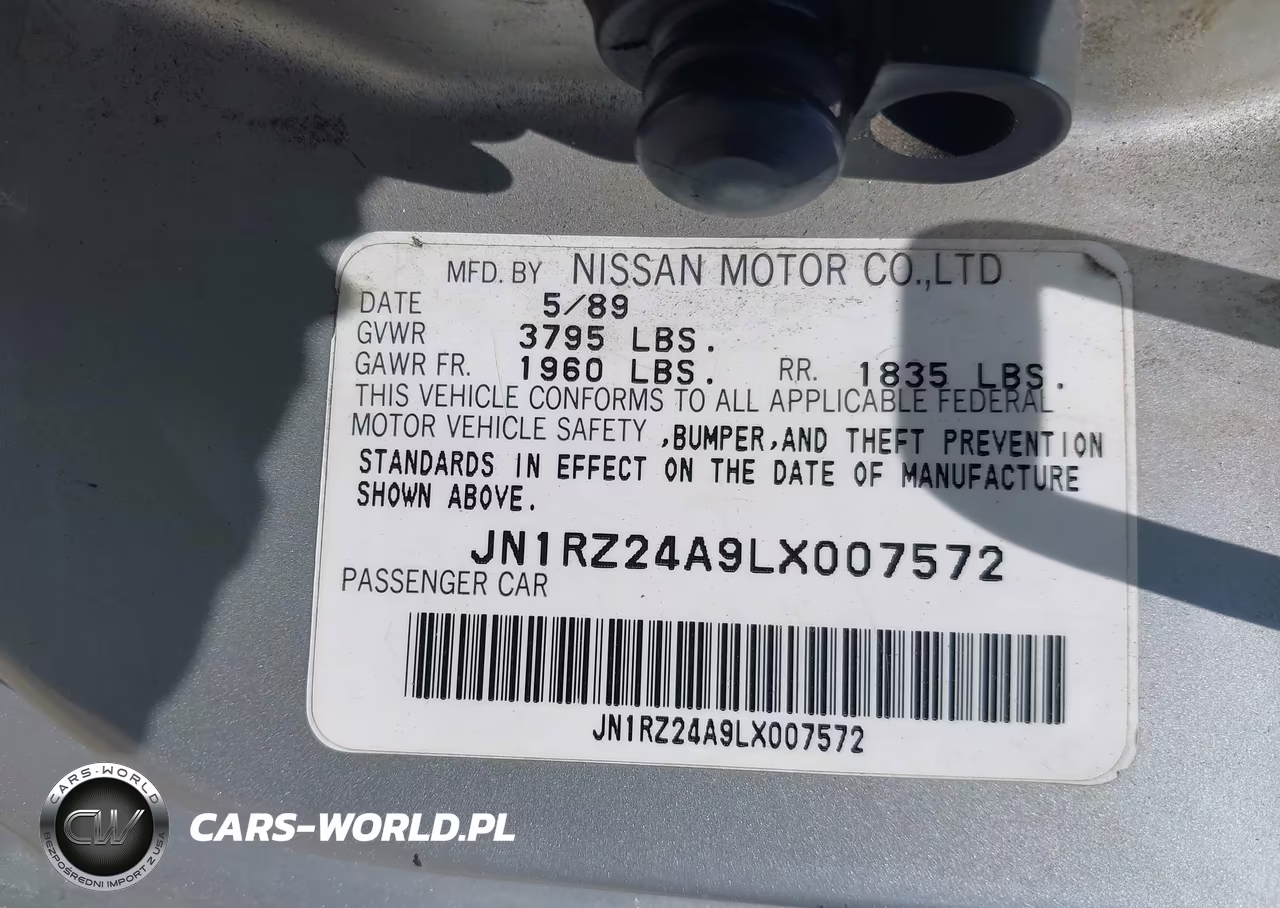 1990 Nissan 300Zx VIN:JN1RZ24A9LX007572 - 9