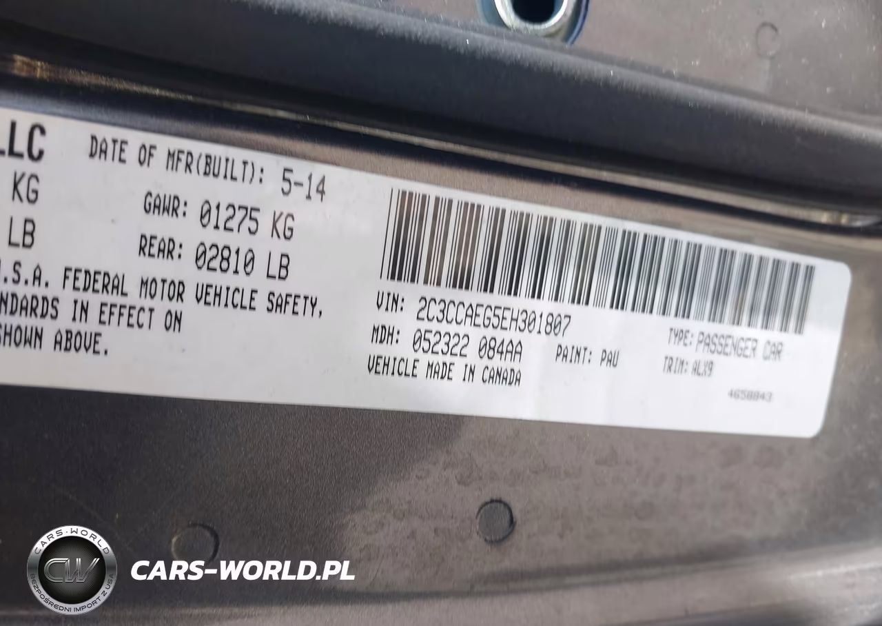 2014 Chrysler 300C VIN:2C3CCAEG5EH301807 - 9