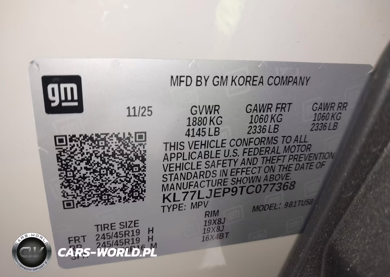 2026 Chevrolet Trax Fwd 2Rs VIN:KL77LJEP9TC077368 - 9