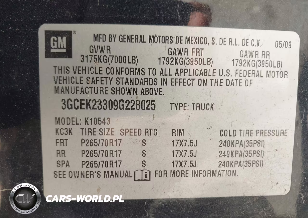 2009 Chevrolet Silverado 1500 Lt VIN:3GCEK23309G228025 - 9