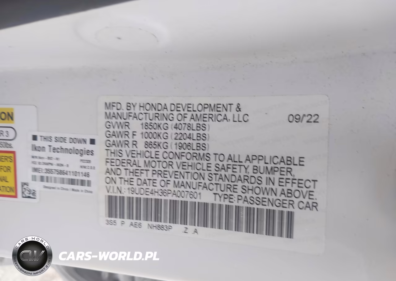 2023 Acura Integra A-Spec VIN:19UDE4H36PA007601 - 9