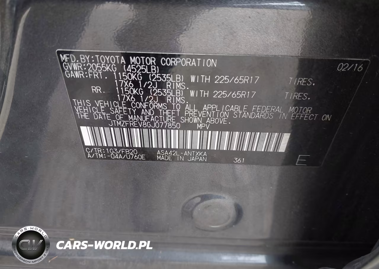 2016 Toyota Rav4 Le VIN:JTMZFREV8GJ077850 - 9