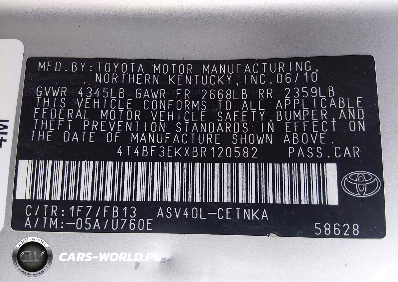 2011 Toyota Camry Le VIN:4T4BF3EKXBR120582 - 9