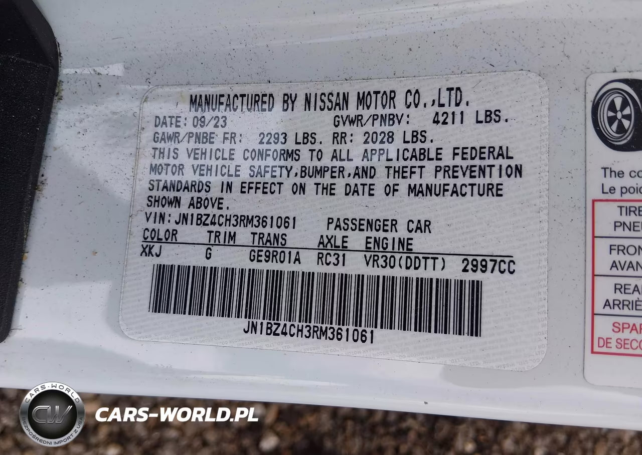 2024 Nissan Z Nismo Auto VIN:JN1BZ4CH3RM361061 - 9