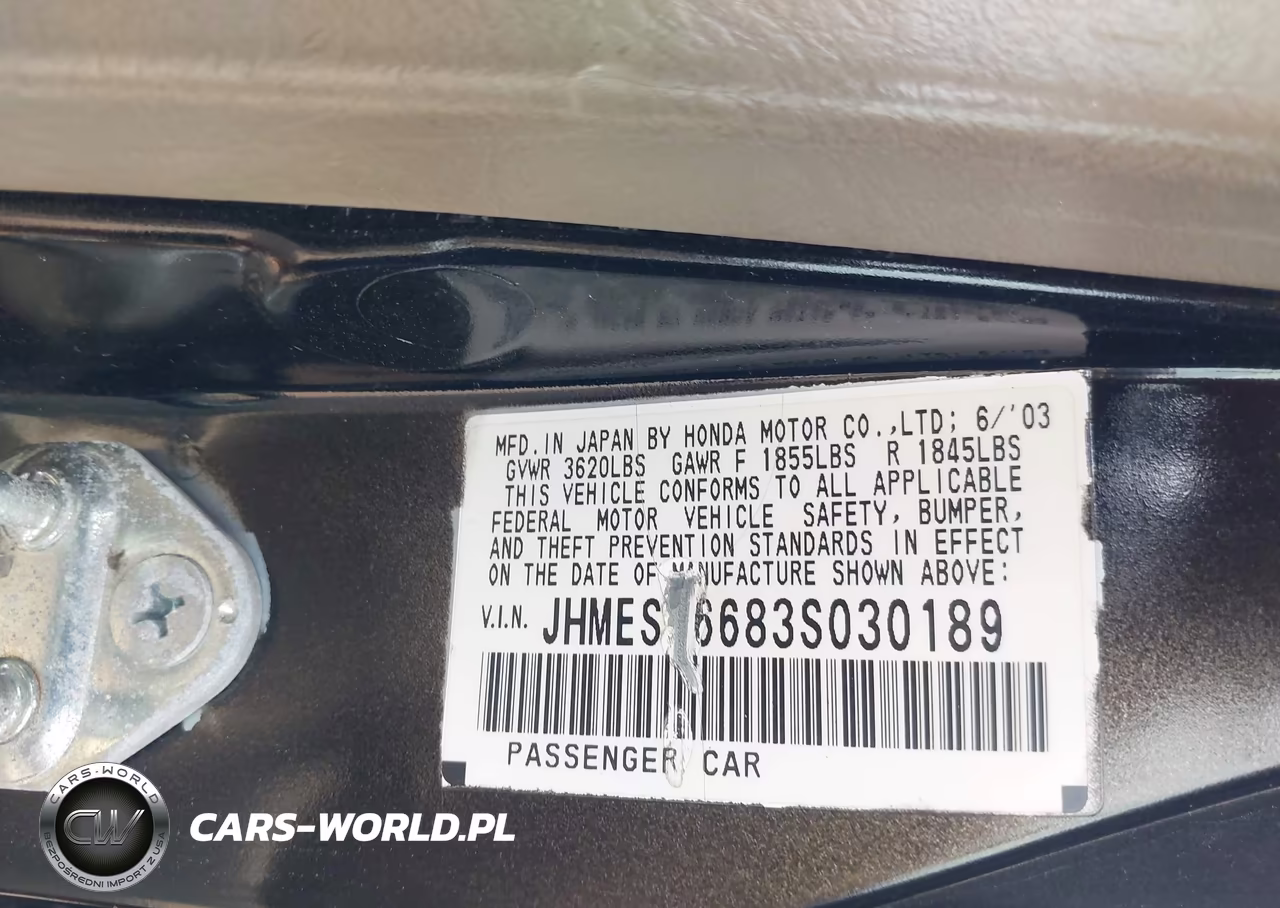 2003 Honda Civic Hybrid VIN:JHMES96683S030189 - 9