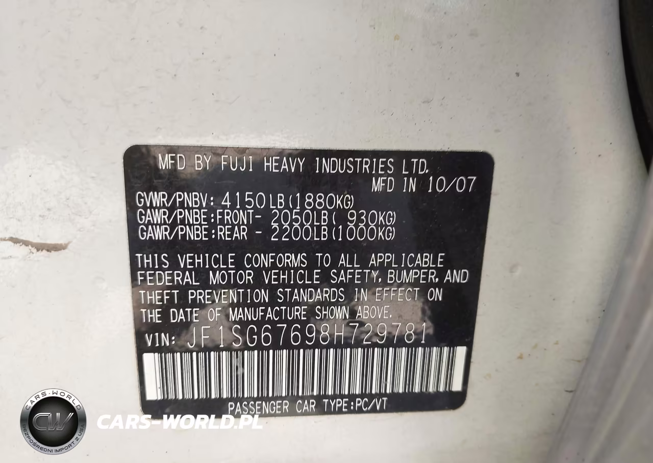 2008 Subaru Forester 2.5X L.l. Bean Edition VIN:JF1SG67698H729781 - 9
