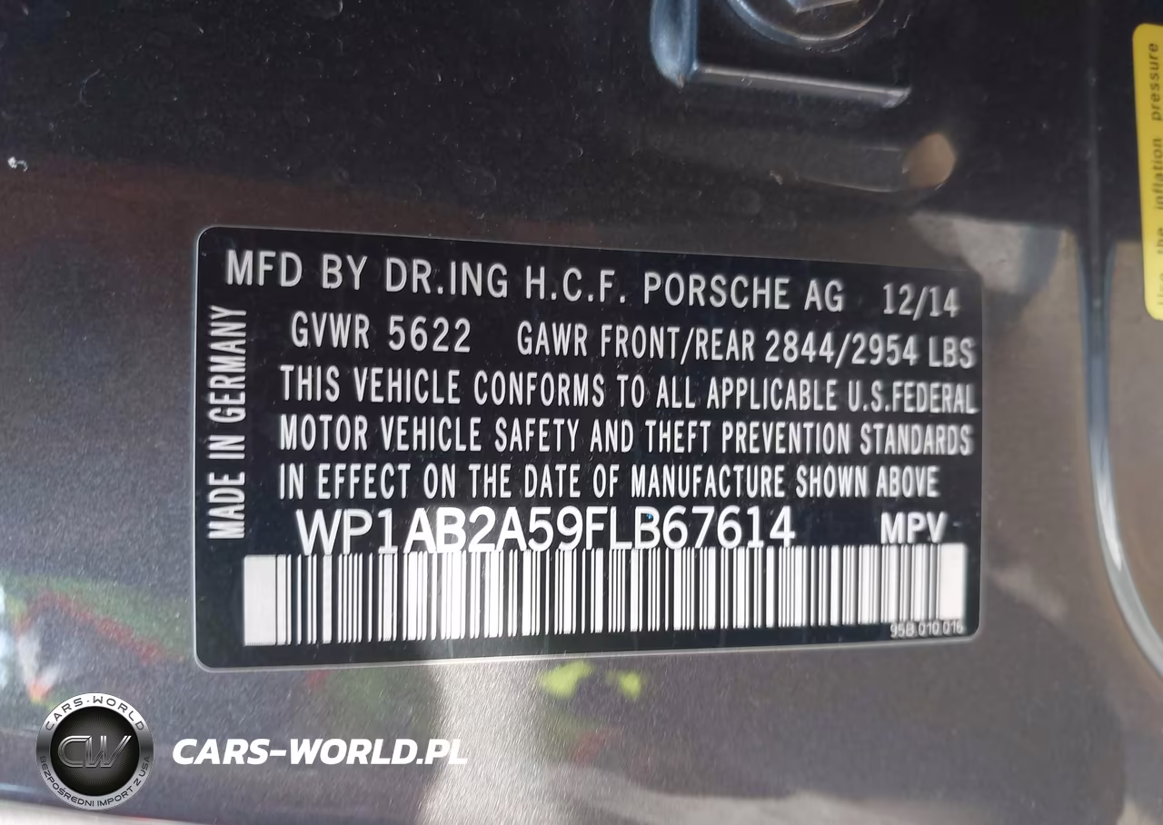 2015 Porsche Macan S VIN:WP1AB2A59FLB67614 - 9
