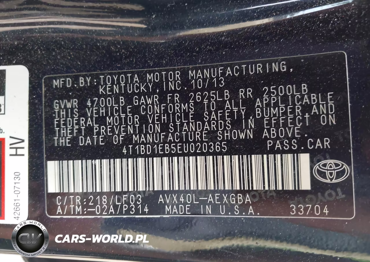 2014 Toyota Avalon Hybrid Xle Premium VIN:4T1BD1EB5EU020365 - 9