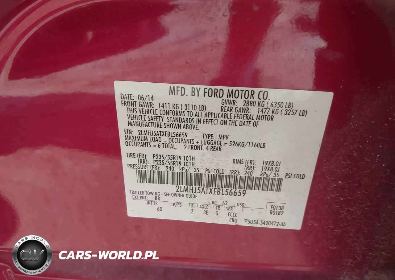 2014 Lincoln Mkt Ecoboost VIN:2LMHJ5ATXEBL56659 - 9