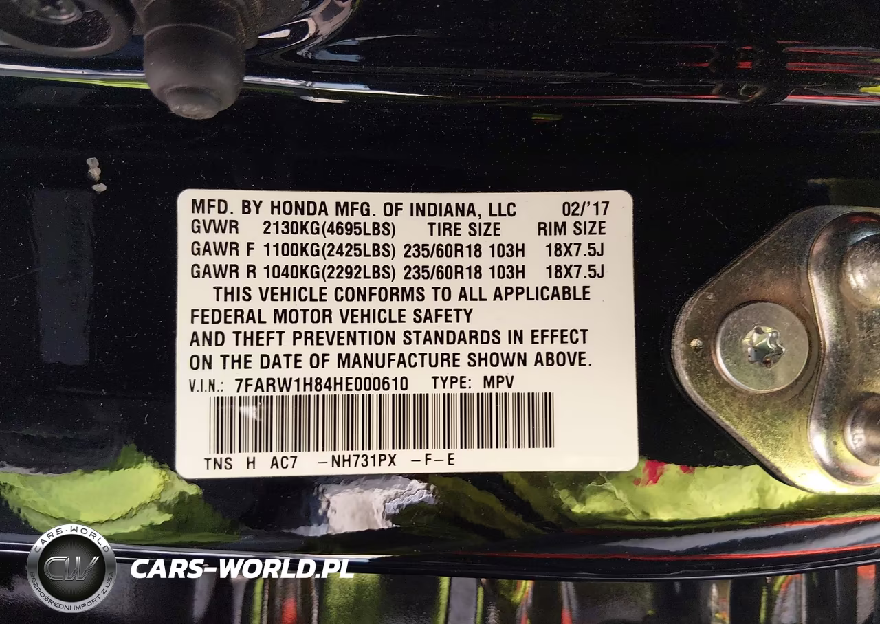 2017 Honda Cr-V Ex-L-Ex-L Navi VIN:7FARW1H84HE000610 - 9