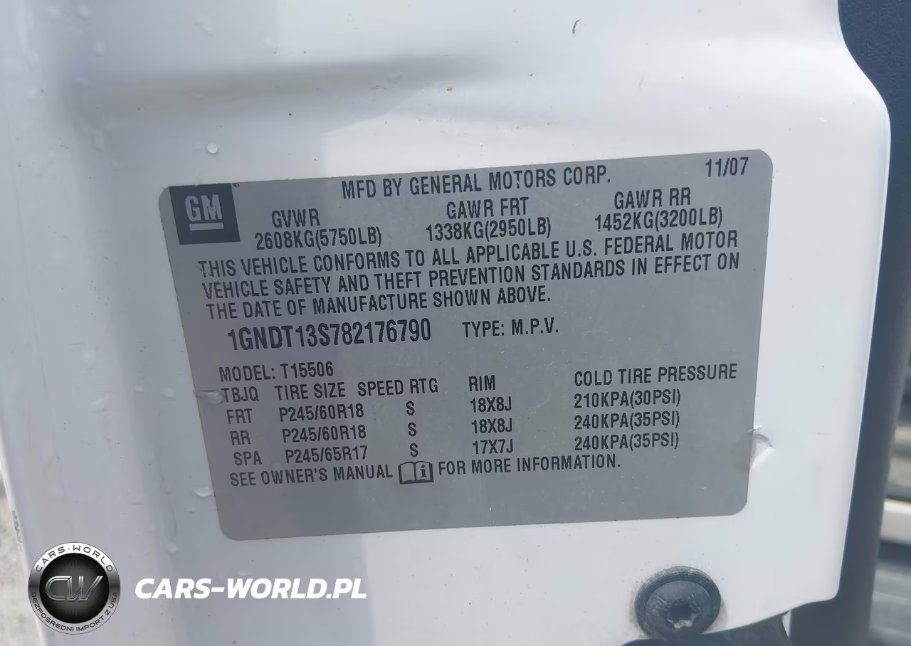 2008 Chevrolet Trailblazer Lt VIN:1GNDT13S782176790 - 9