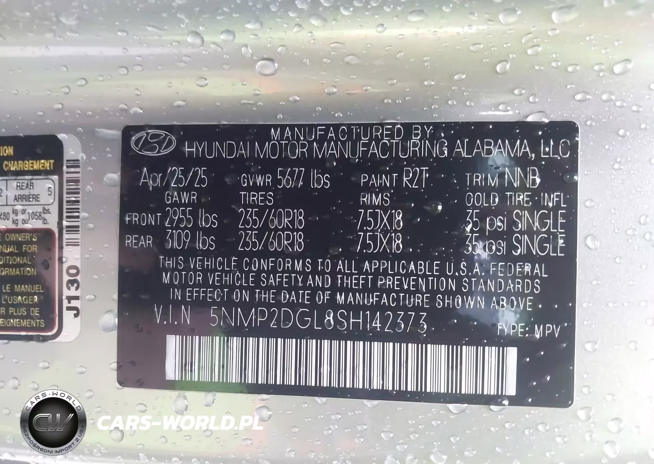 2025 Hyundai Santa Fe Sel VIN:5NMP2DGL8SH142373 - 9