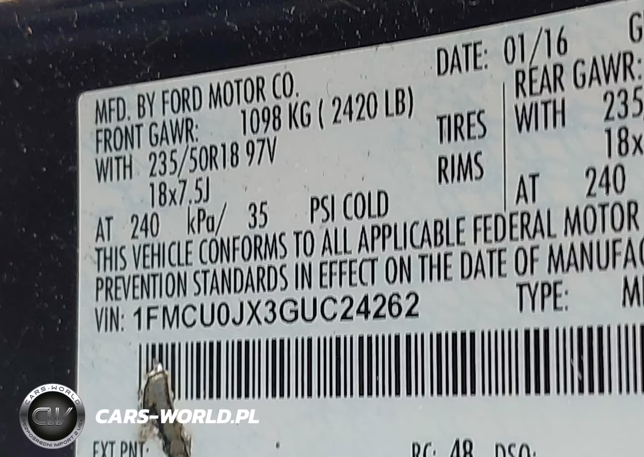 2016 Ford Escape Titanium VIN:1FMCU0JX3GUC24262 - 9