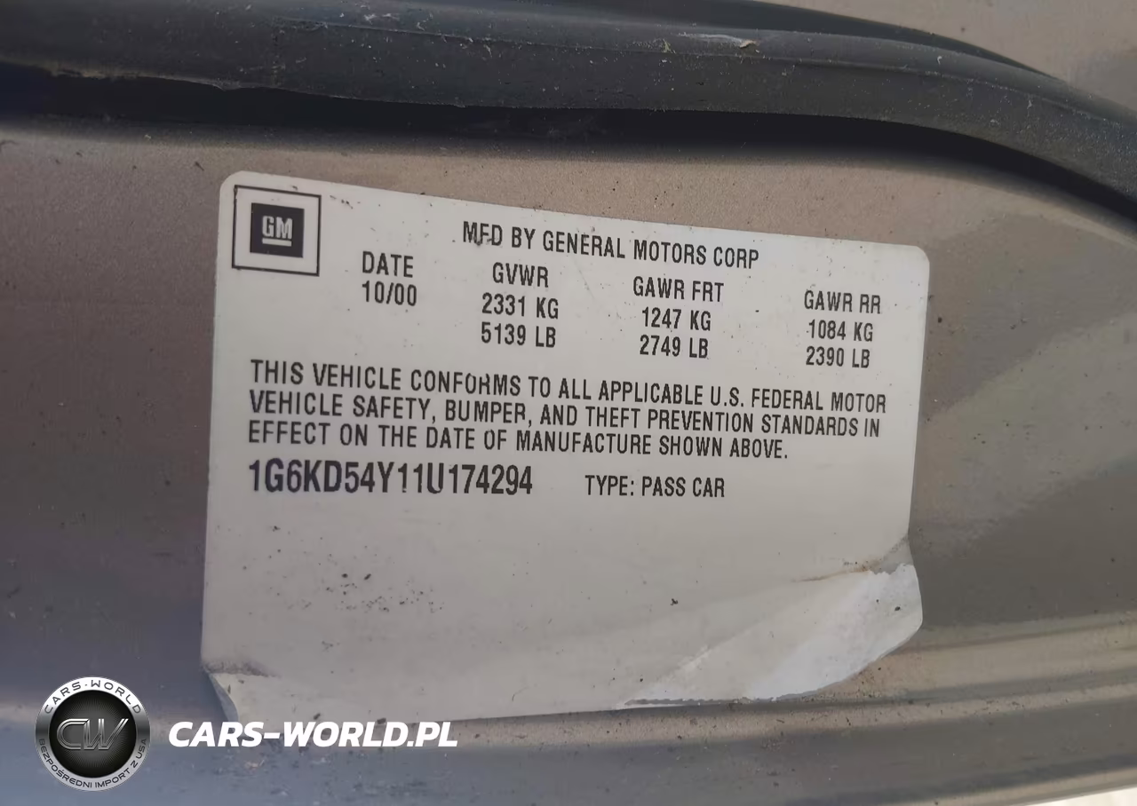 2001 Cadillac Deville Standard VIN:1G6KD54Y11U174294 - 9