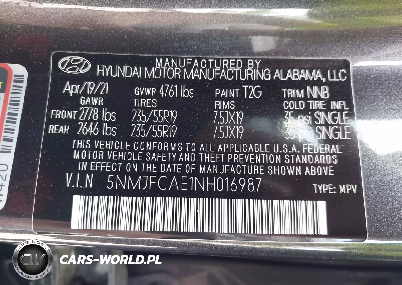 2022 Hyundai Tucson Sel VIN:5NMJFCAE1NH016987 - 9
