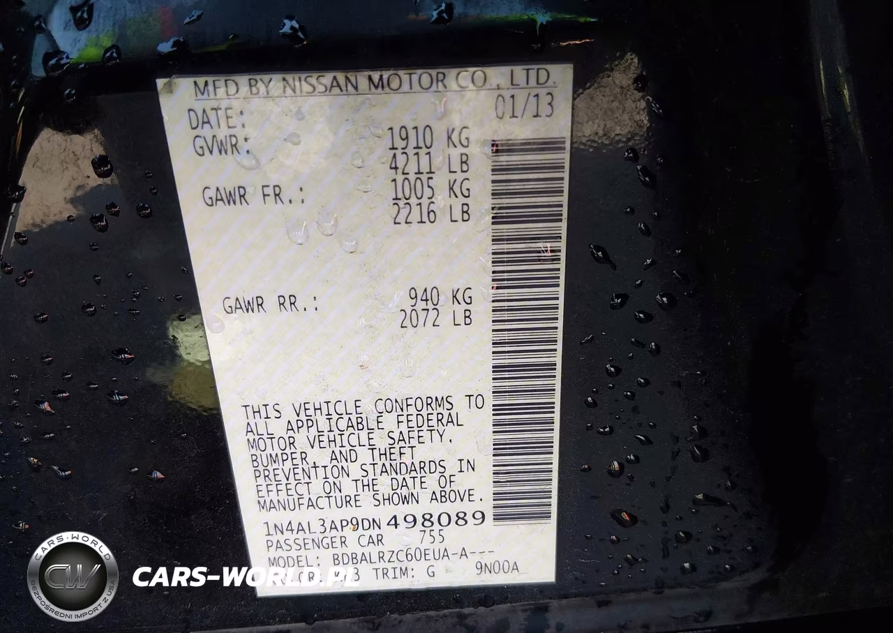 2013 Nissan Altima 2.5 S VIN:1N4AL3AP9DN498089 - 8