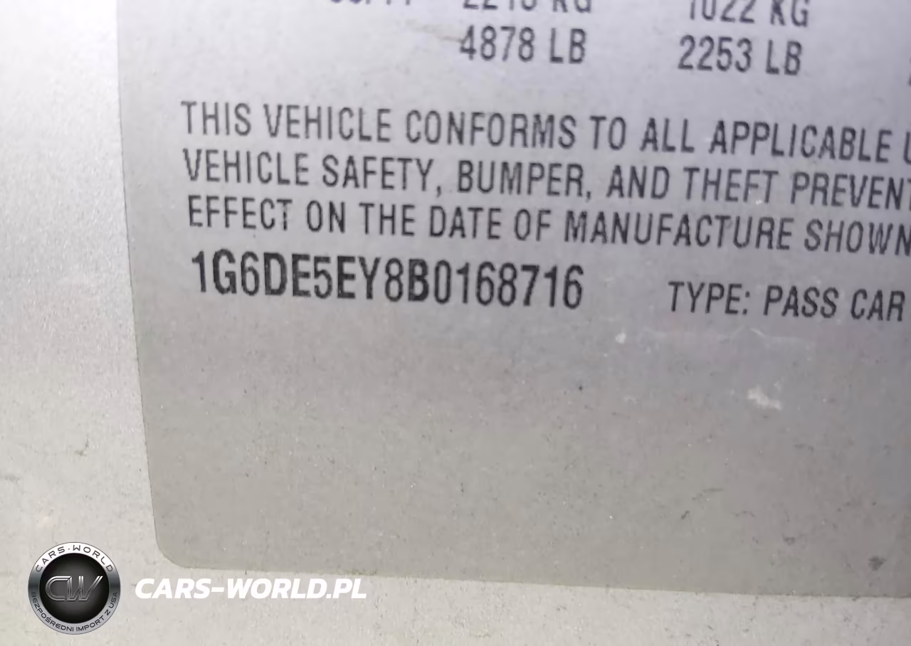 2011 Cadillac Cts Luxury VIN:1G6DE5EY8B0168716 - 9