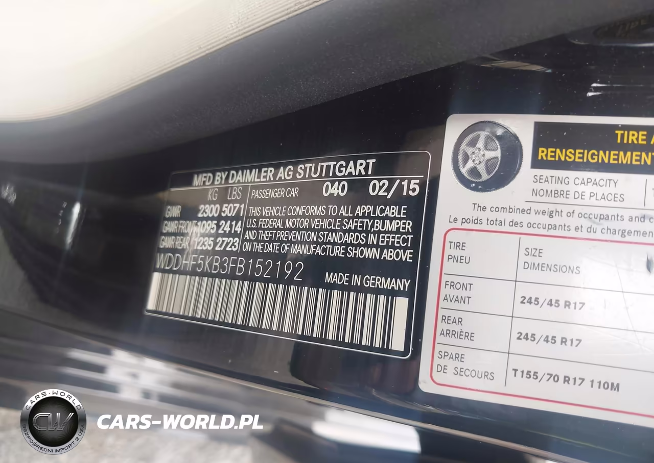 2015 Mercedes-Benz E 350 VIN:WDDHF5KB3FB152192 - 9