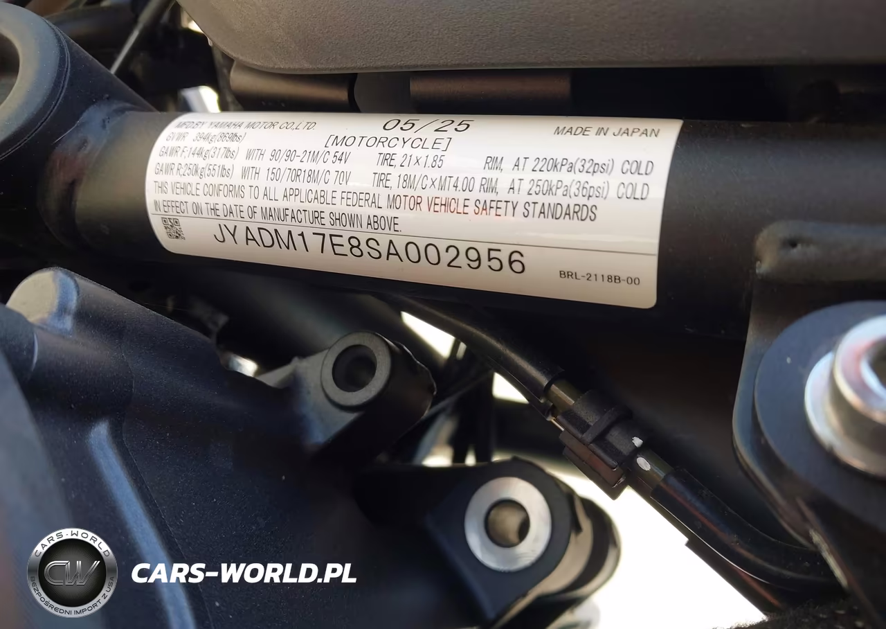 2025 Yamaha Xtz690 VIN:JYADM17E8SA002956 - 10