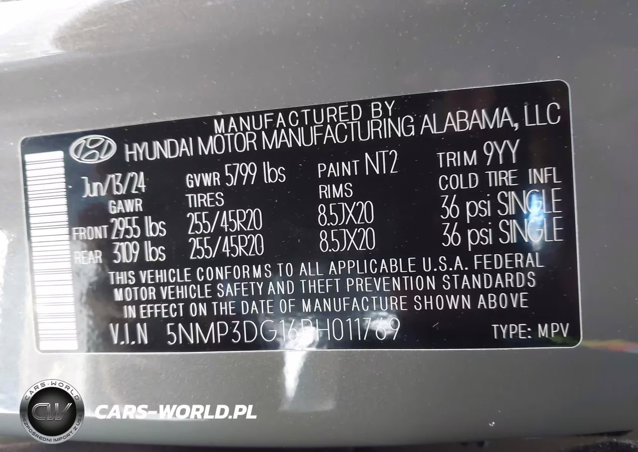 2024 Hyundai Santa Fe Hybrid Limited VIN:5NMP3DG16RH011769 - 9