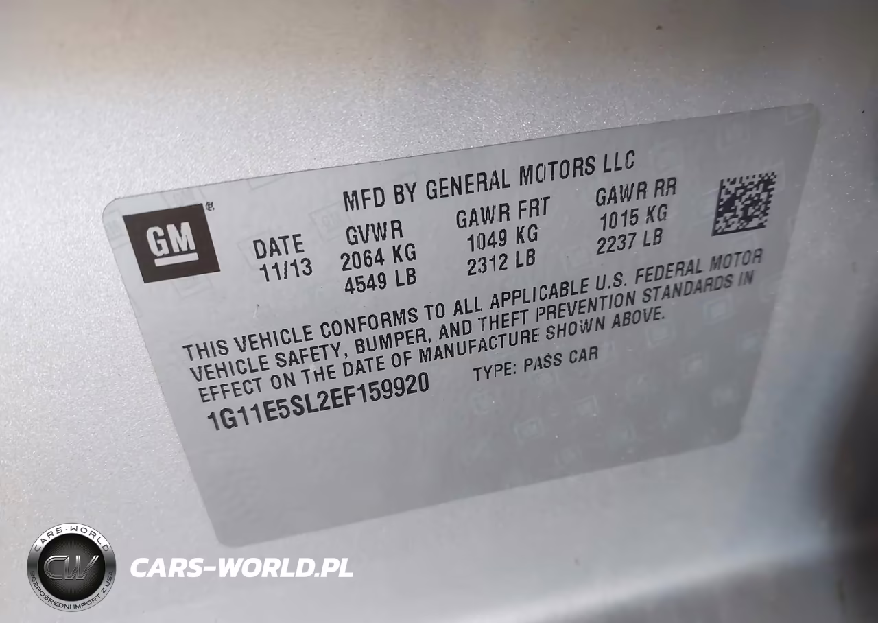 2014 Chevrolet Malibu 2Lt VIN:1G11E5SL2EF159920 - 9
