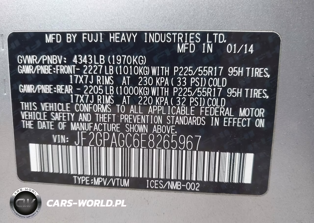 2014 Subaru Xv Crosstrek 2.0I Limited VIN:JF2GPAGC6E8265967 - 9