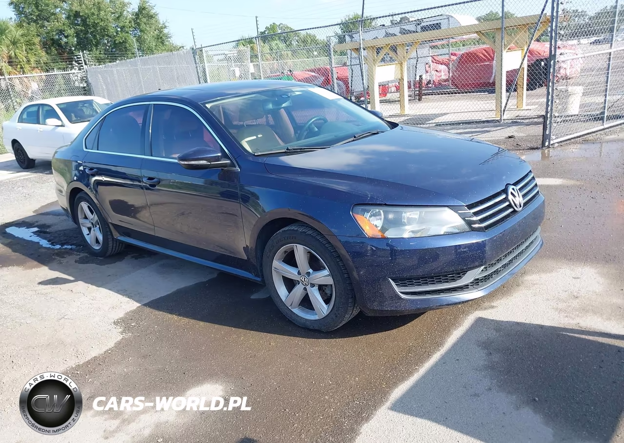 2012 Volkswagen Passat 2.5L Se VIN:1VWBP7A36CC092026 - 1