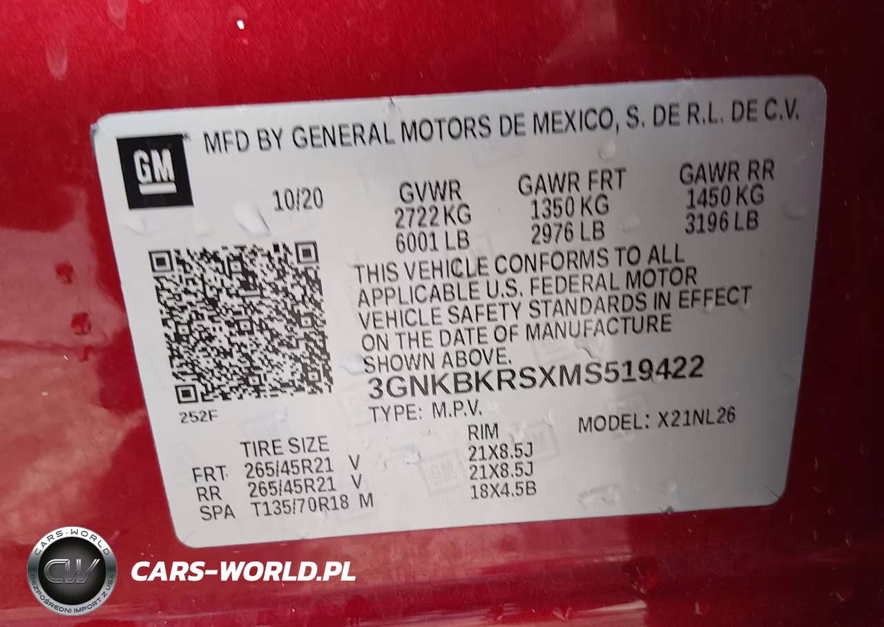 2021 Chevrolet Blazer Awd Rs VIN:3GNKBKRSXMS519422 - 9