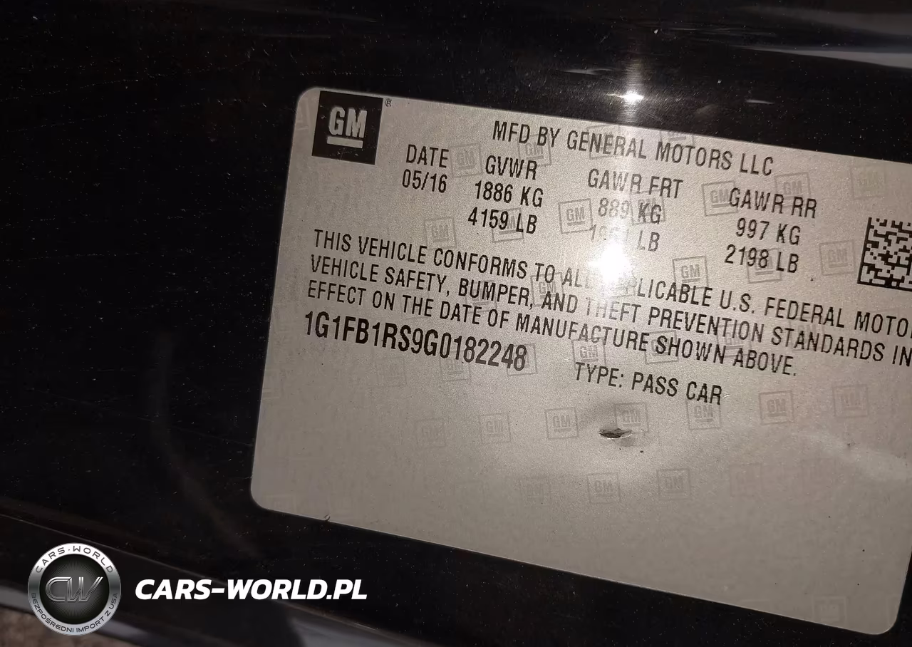 2016 Chevrolet Camaro 1Lt VIN:1G1FB1RS9G0182248 - 9