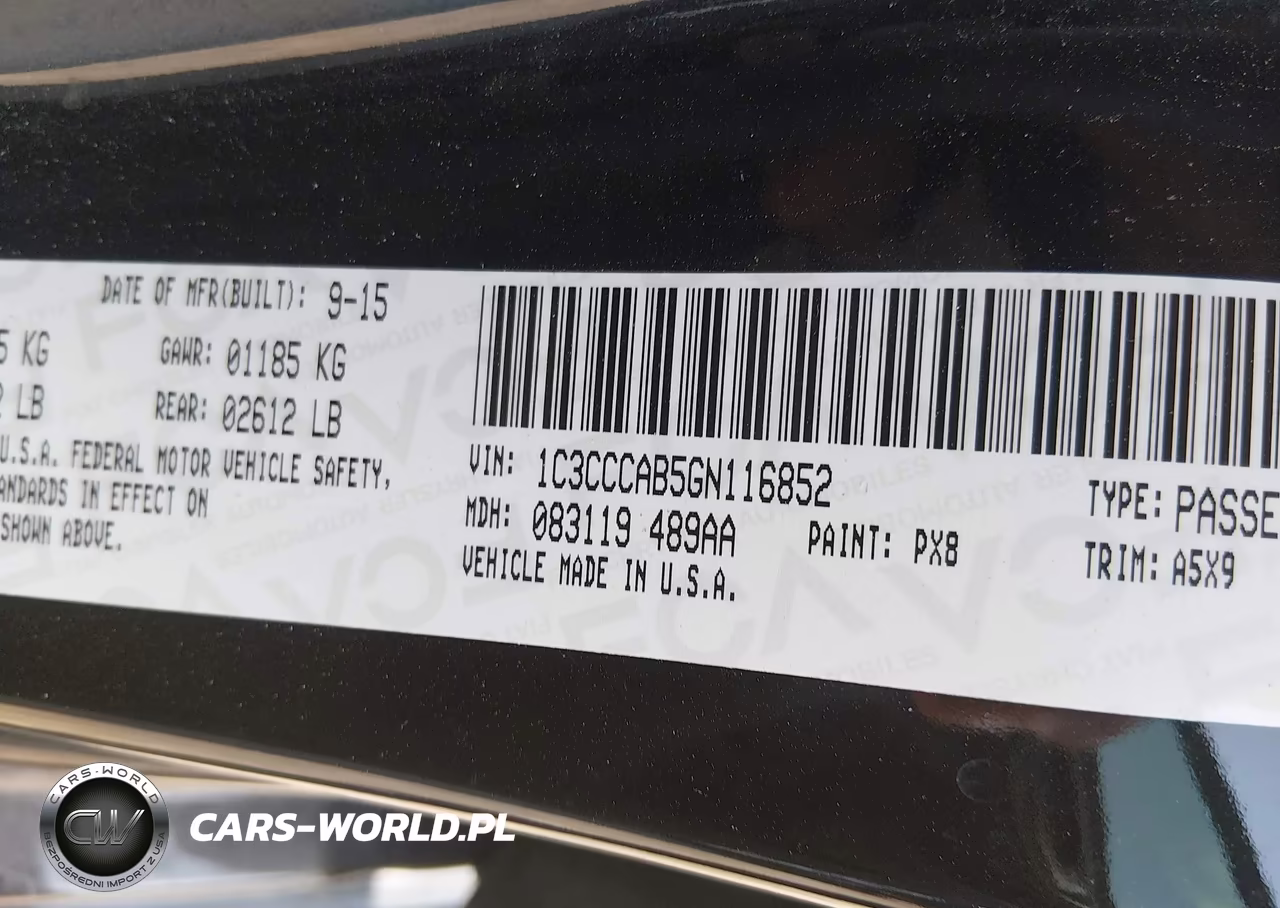 2016 Chrysler 200 Limited VIN:1C3CCCAB5GN116852 - 9