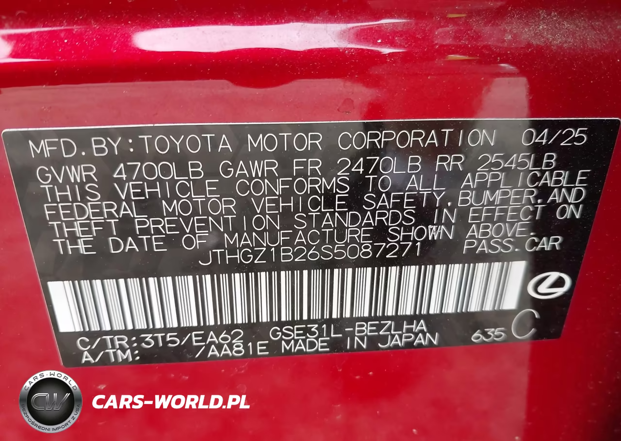 2025 Lexus Is 350 F Sport VIN:JTHGZ1B26S5087271 - 9