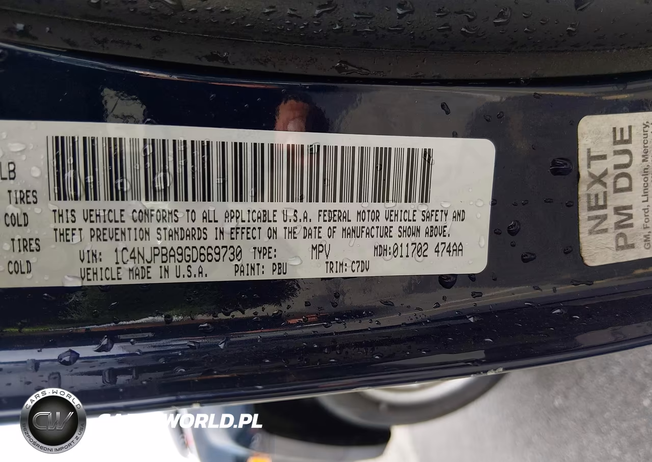 2016 Jeep Patriot Sport VIN:1C4NJPBA9GD669730 - 9