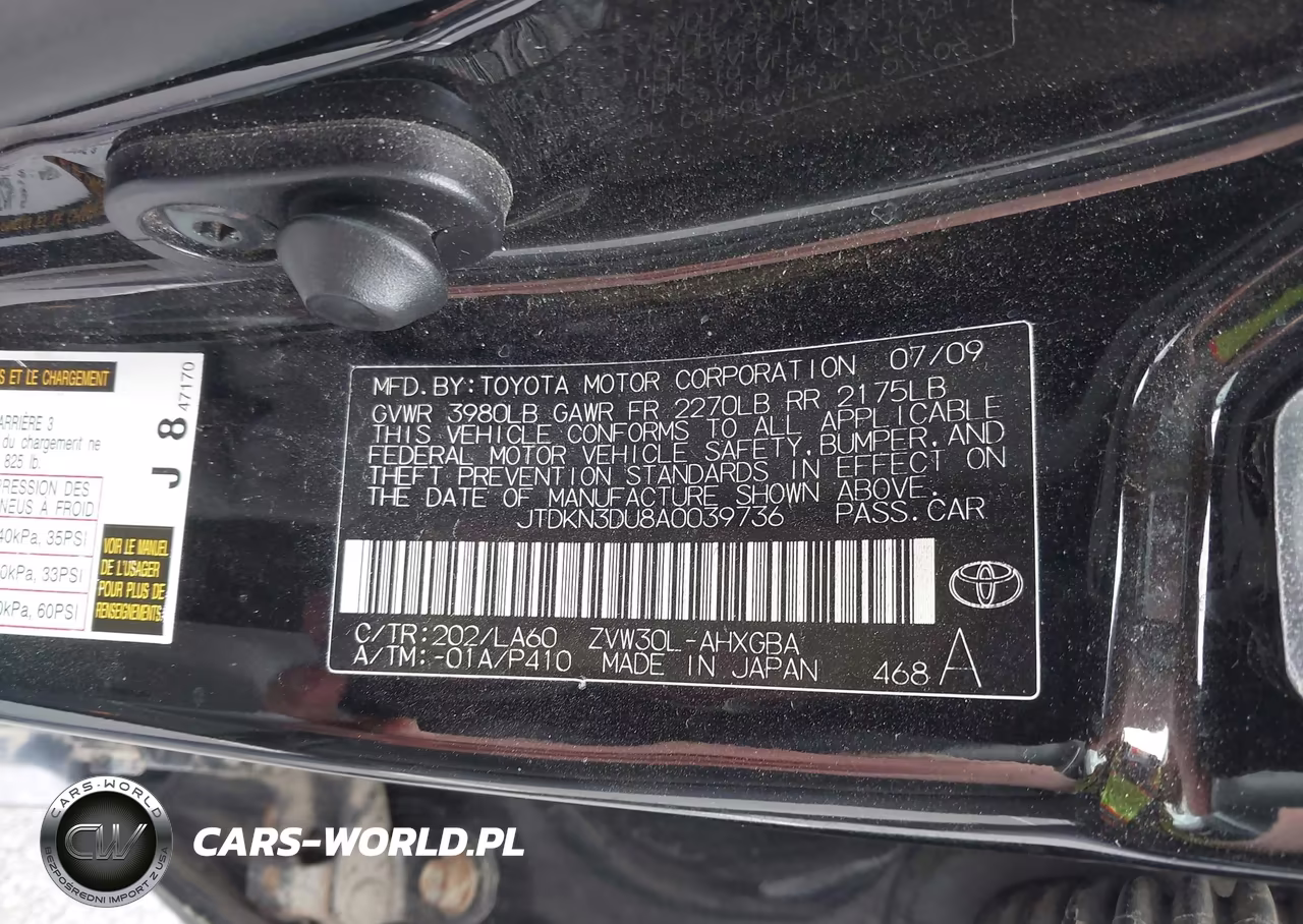2010 Toyota Prius Iv VIN:JTDKN3DU8A0039736 - 9