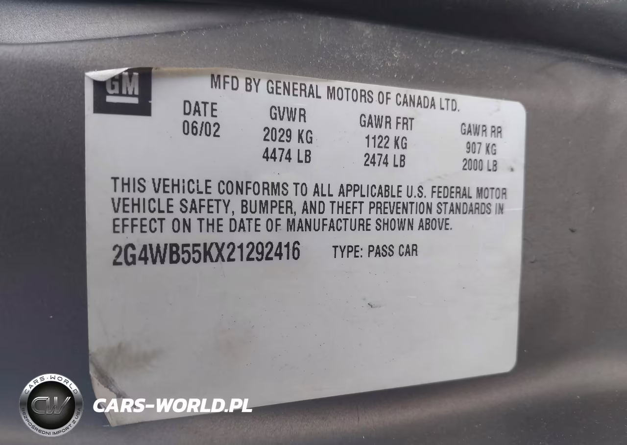 2002 Buick Regal Ls VIN:2G4WB55KX21292416 - 9