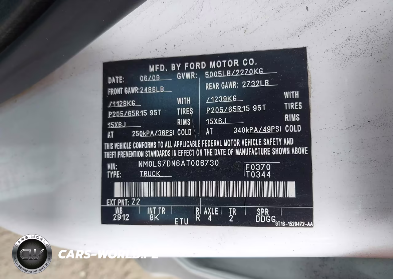 2010 Ford Transit Connect Xlt VIN:NM0LS7DN6AT006730 - 9
