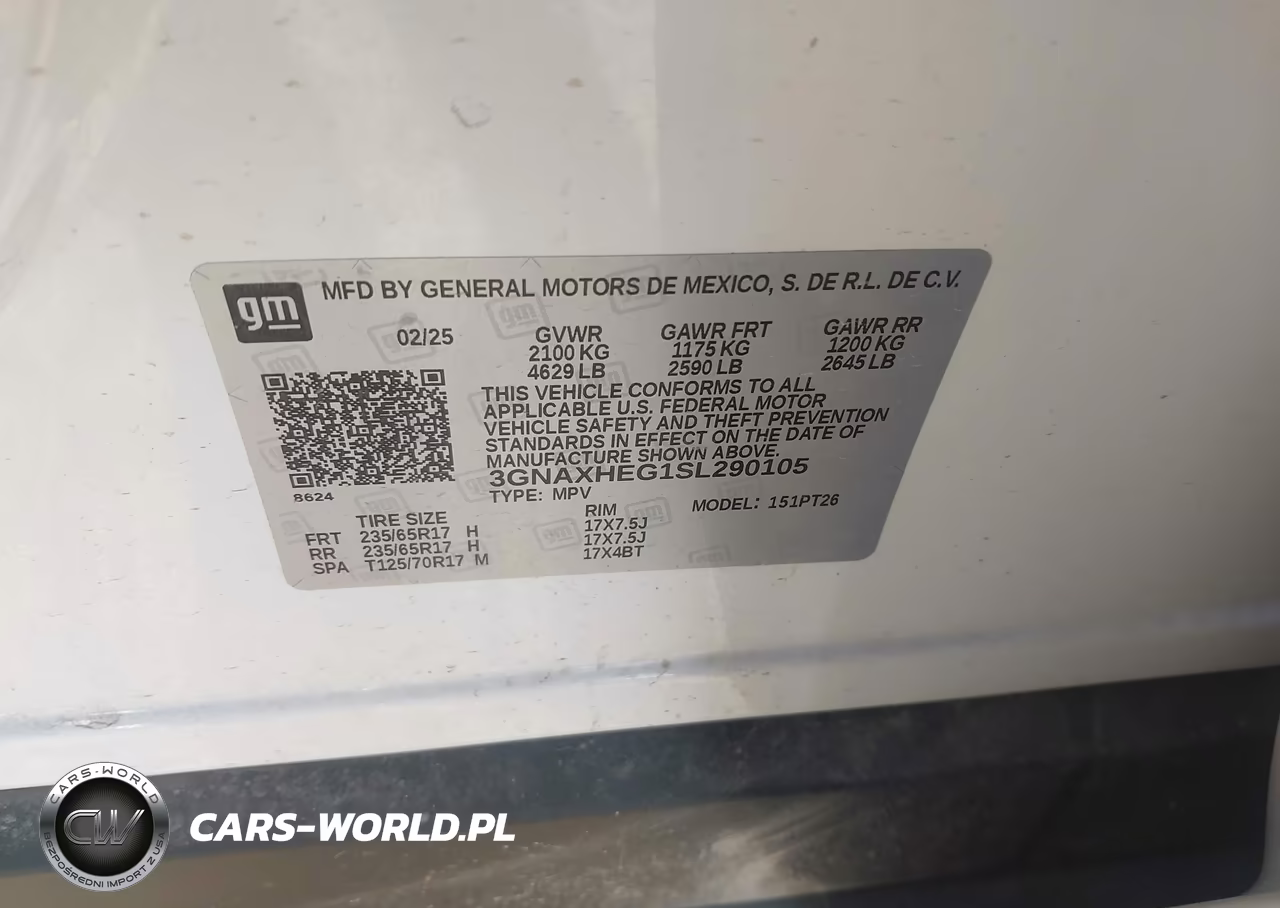 2025 Chevrolet Equinox Fwd Lt VIN:3GNAXHEG1SL290105 - 9