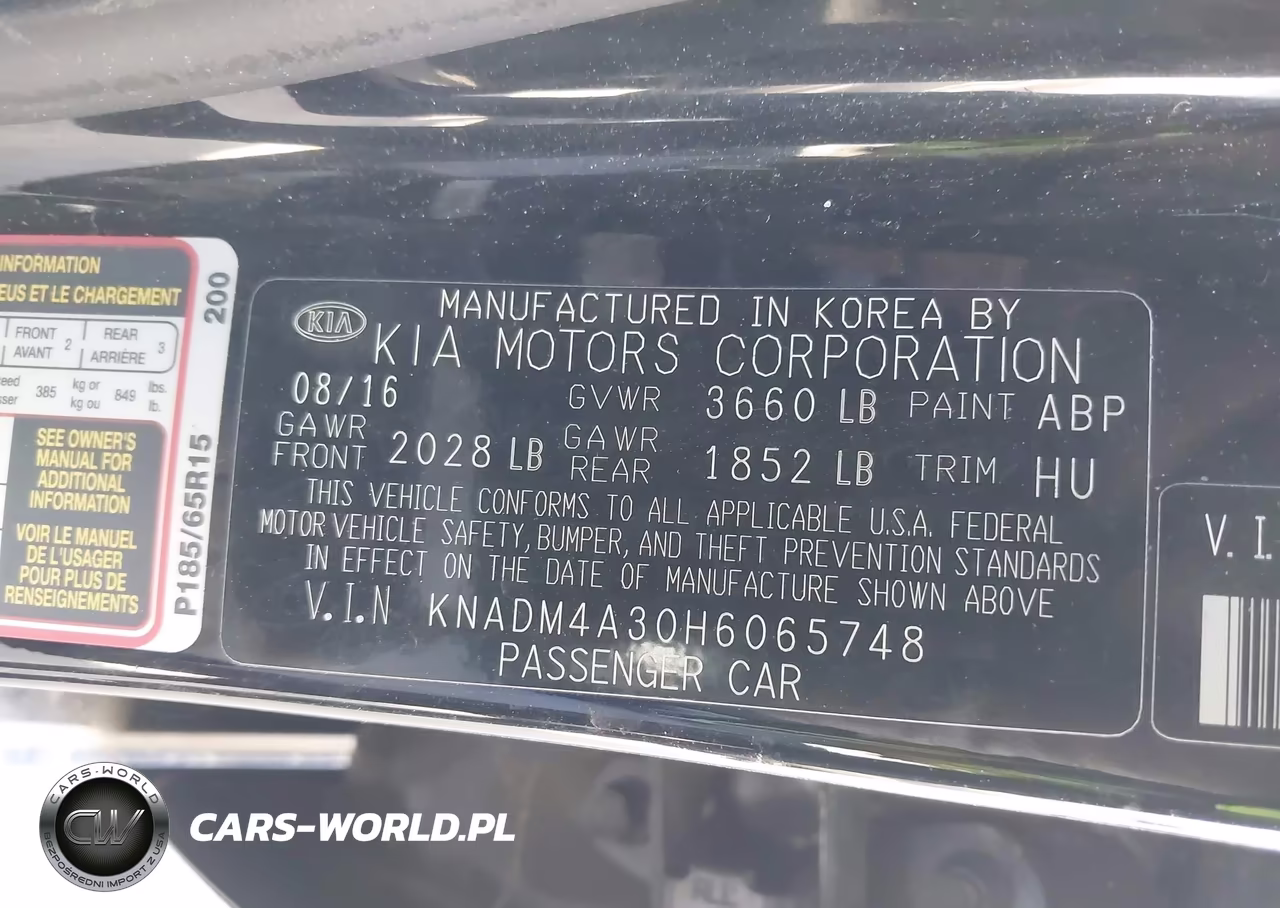 2017 Kia Rio Lx VIN:KNADM4A30H6065748 - 9