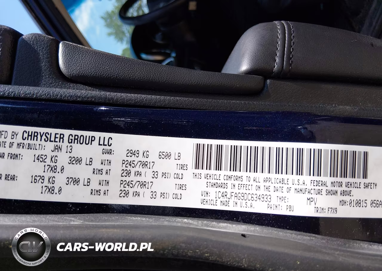 2013 Jeep Grand Cherokee Laredo VIN:1C4RJFAG9DC634933 - 9