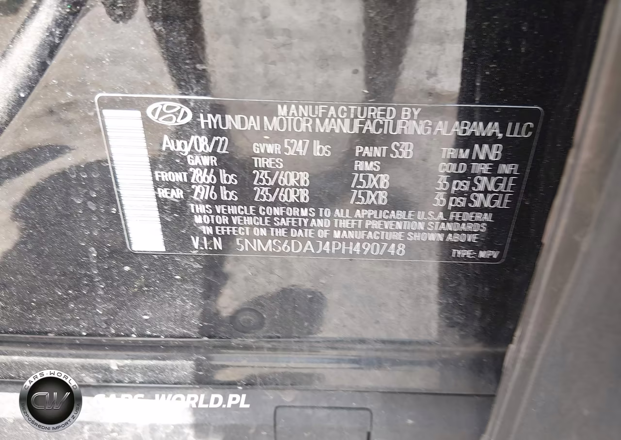 2023 Hyundai Santa Fe Xrt VIN:5NMS6DAJ4PH490748 - 9