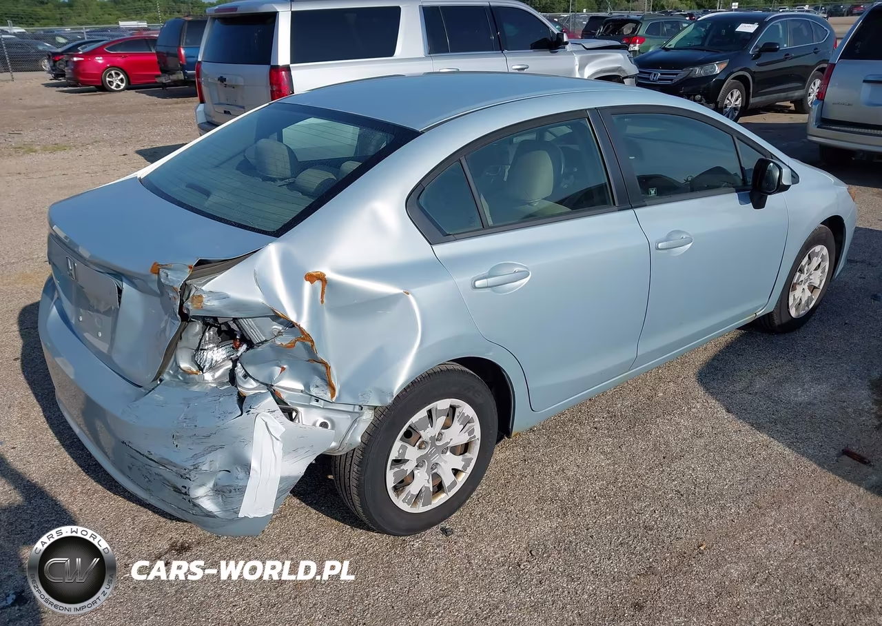 2012 Honda Civic Lx VIN:19XFB2F59CE014719 - 4