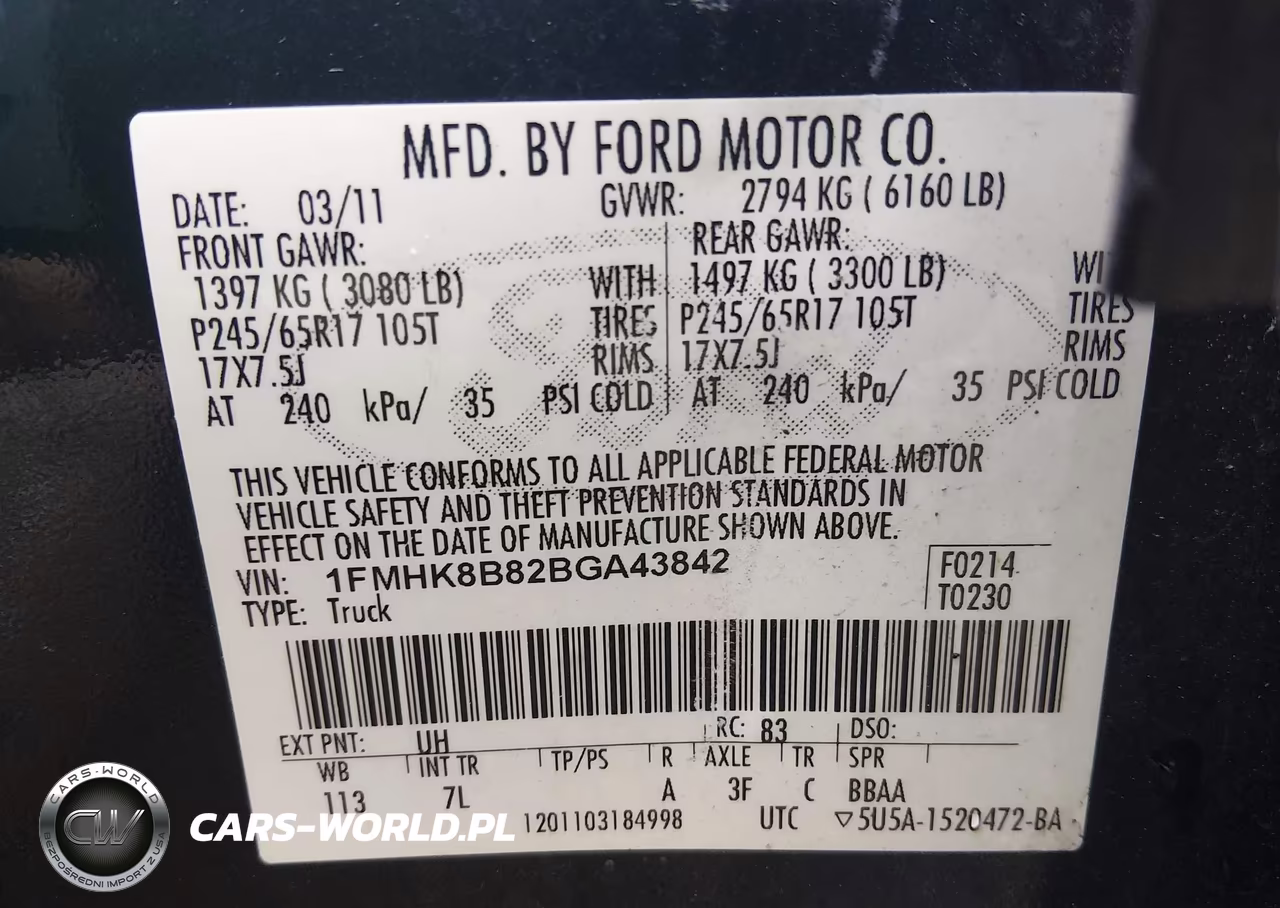 2011 Ford Explorer VIN:1FMHK8B82BGA43842 - 9