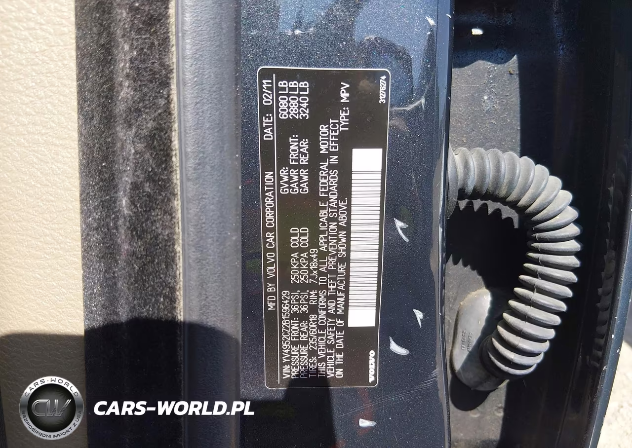 2011 Volvo Xc90 3.2 VIN:YV4952CZ2B1596429 - 9