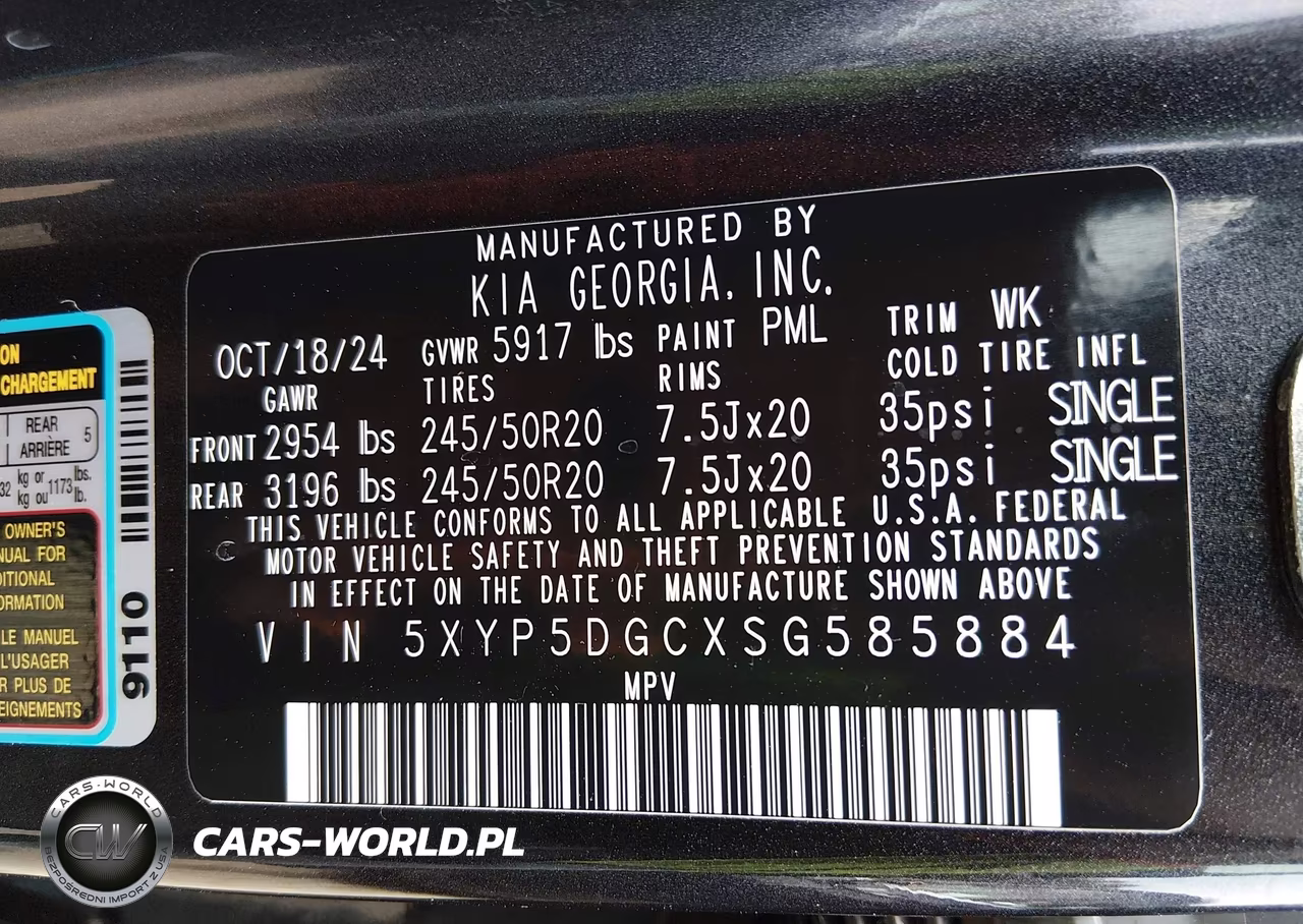 2025 Kia Telluride Sx Prestige X-Line VIN:5XYP5DGCXSG585884 - 9