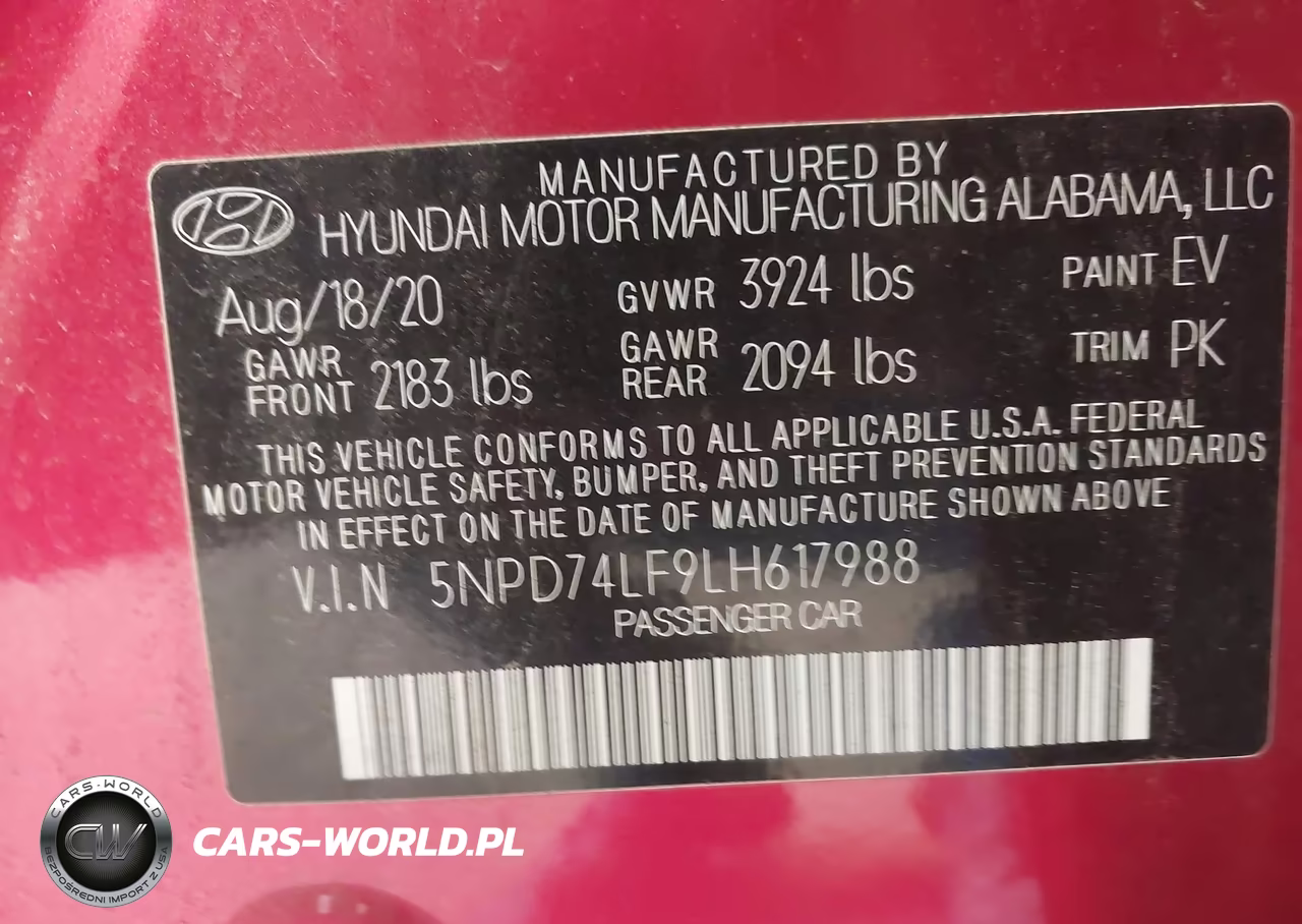 2020 Hyundai Elantra Se VIN:5NPD74LF9LH617988 - 9