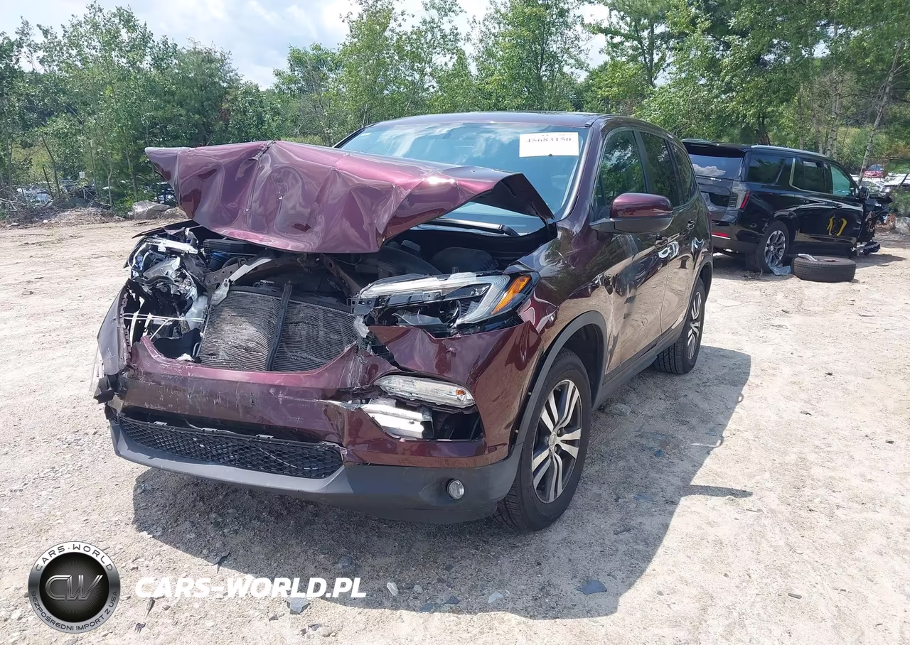 2016 Honda Pilot Ex-L VIN:5FNYF6H52GB031055 - 2