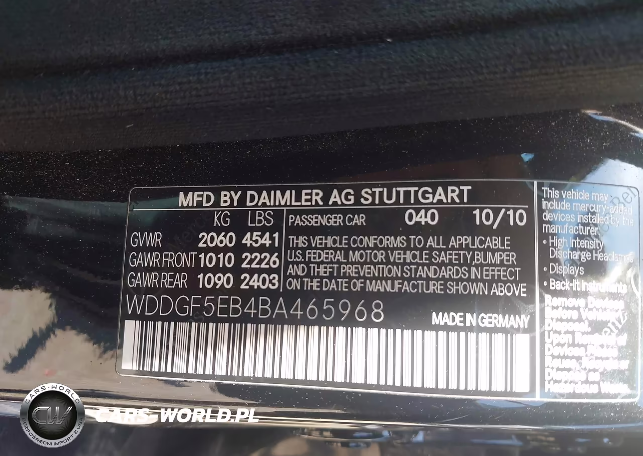 2011 Mercedes-Benz C 300 Sport VIN:WDDGF5EB4BA465968 - 9