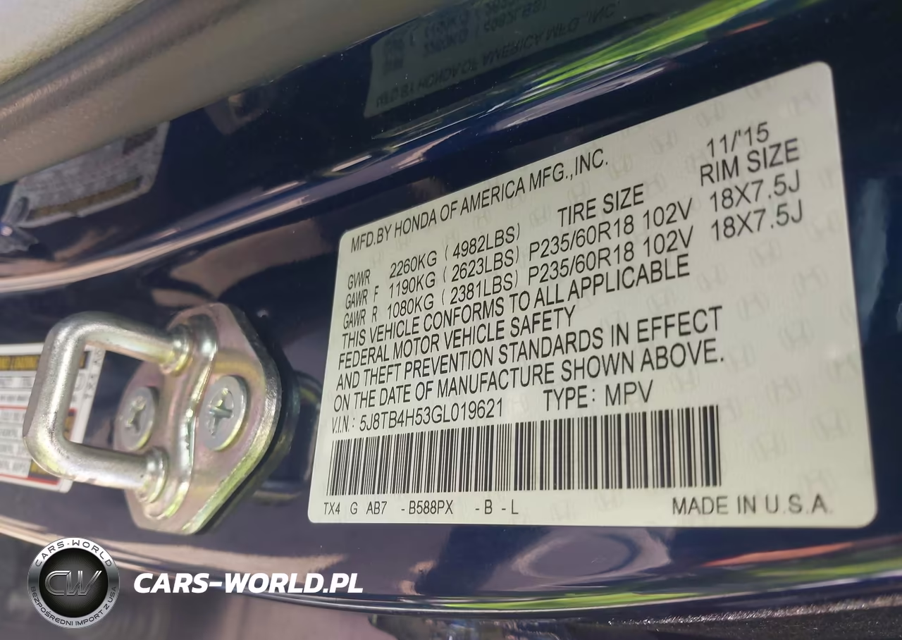 2016 Acura Rdx Technology Acurawatch Plus Packages-Technology Package VIN:5J8TB4H53GL019621 - 9