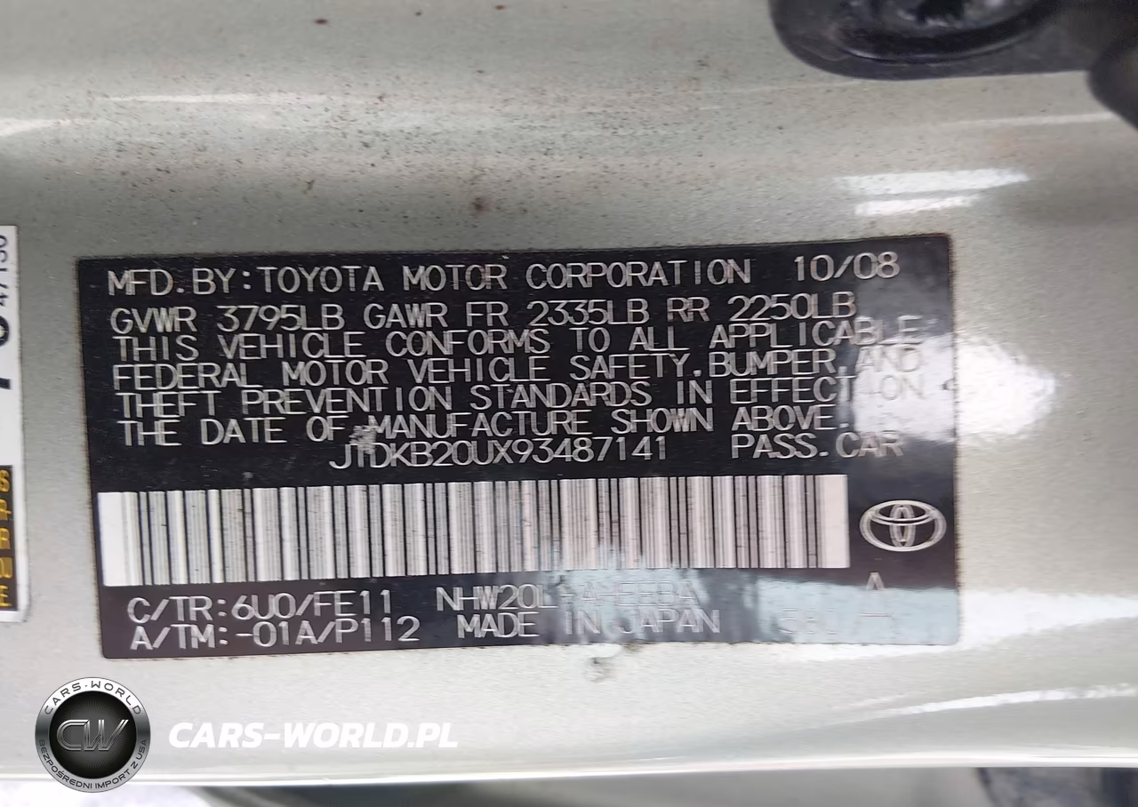 2009 Toyota Prius VIN:JTDKB20UX93487141 - 9