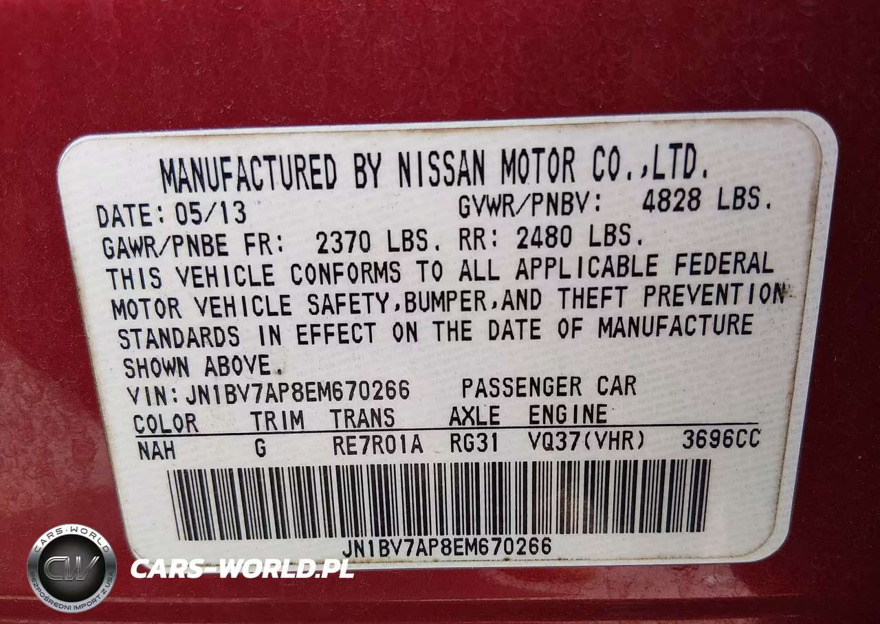 2014 Infiniti Q50 Sport VIN:JN1BV7AP8EM670266 - 9