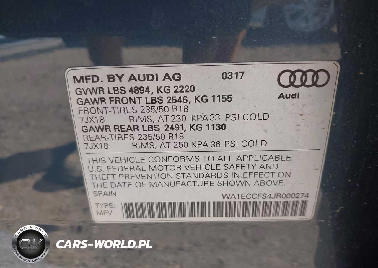 2018 Audi Q3 2.0T Premium-2.0T Sport Premium VIN:WA1ECCFS4JR000274 - 9